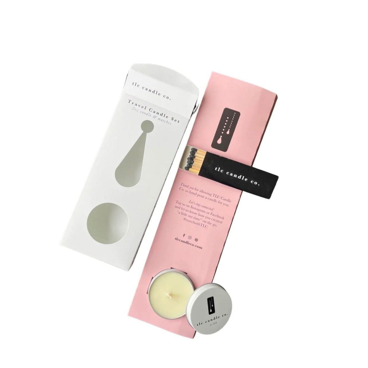 Farmhouse Travel Candle with Matches – Soy Wax