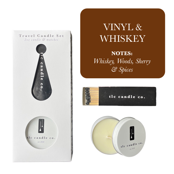 TLC Travel Candle Collection – Soy Wax with Matches
