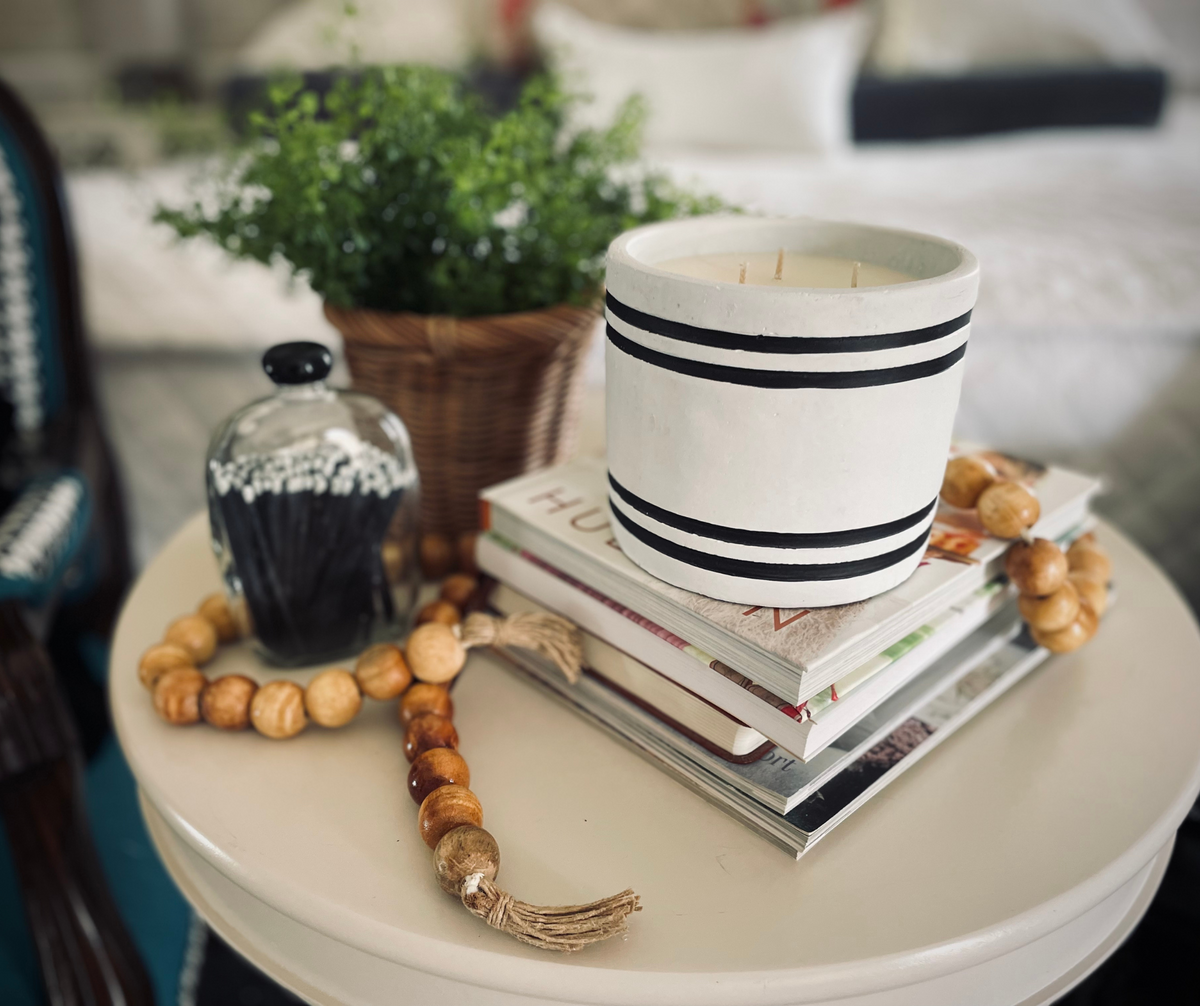 Magnolia Concrete Candle – Hand Poured Soy, 60 Hr Burn