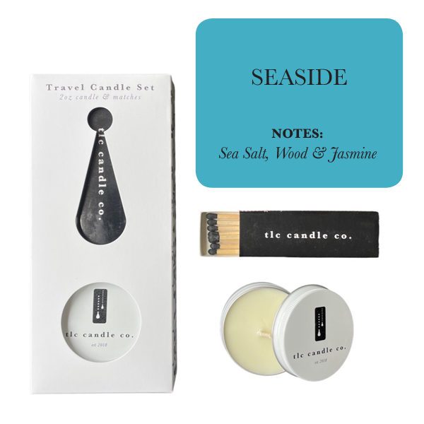 TLC Travel Candle Collection – Soy Wax with Matches