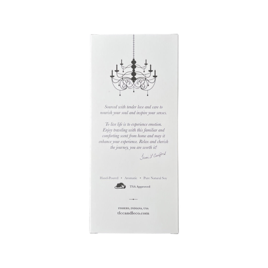 Amber Noir Travel Candle with Matches – Soy Wax