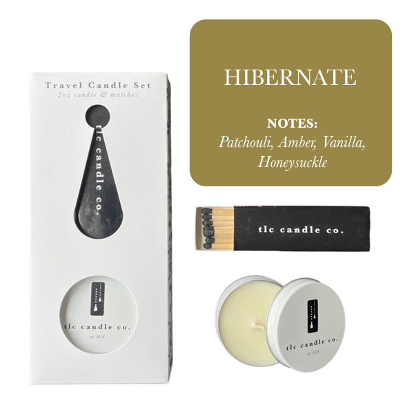 TLC Travel Candle Collection – Soy Wax with Matches